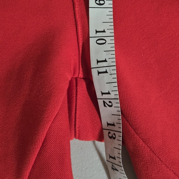 Adidas Big Trefoil Red White Jogger Sweatpants Size M - Picture 12 of 13